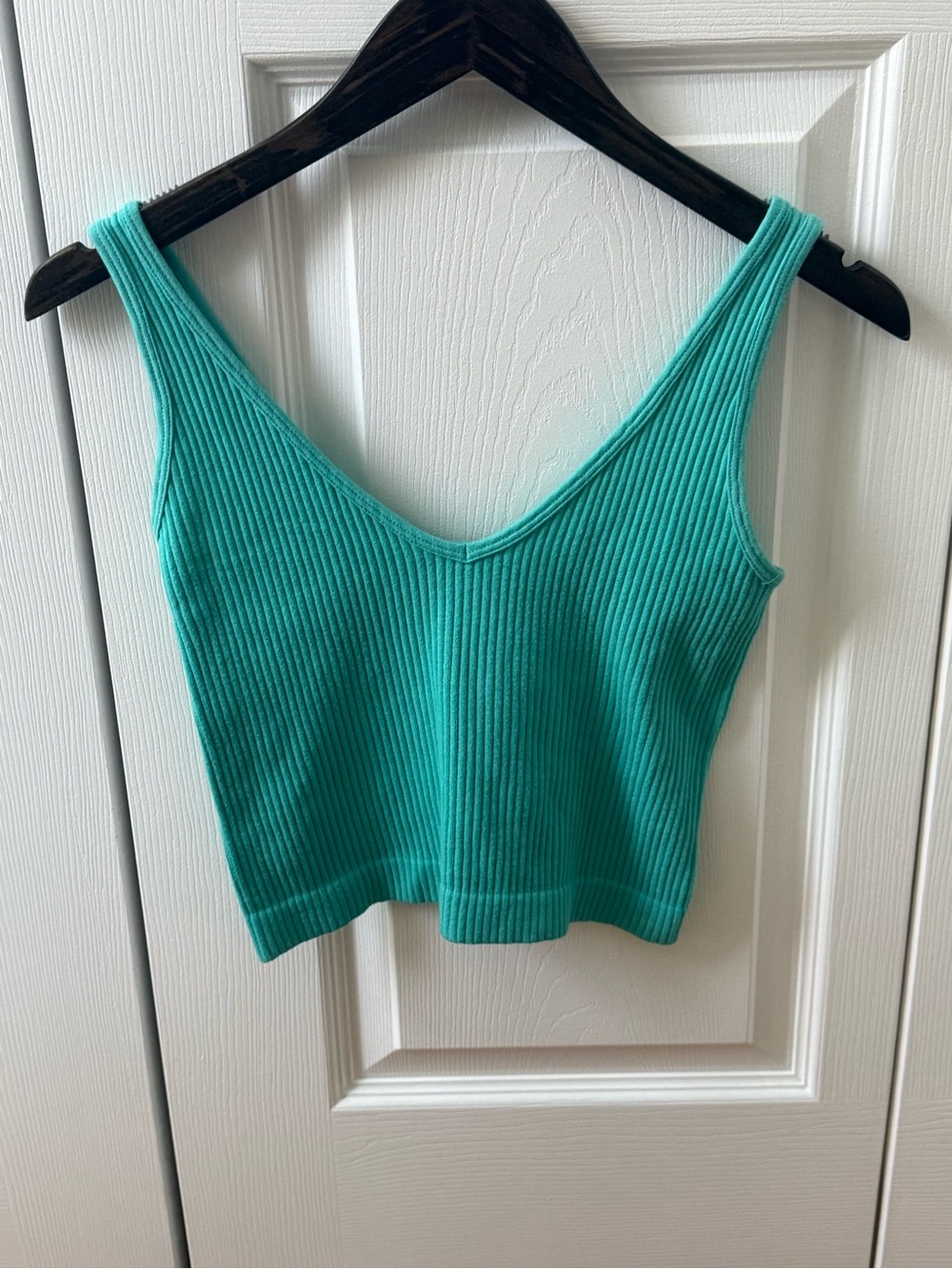 Free People Turquoise Ribbed Brami - Picture 2 of 4